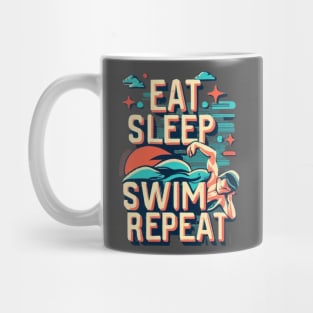 Eat, Sleep, Swim, Repeat Mug